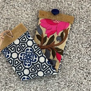 Unique Vintage Fabric Cuff Bracelet #826 Hand sewn by Violette Grace